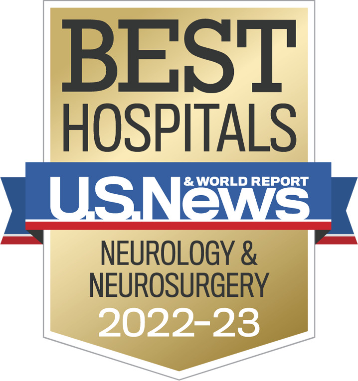 U.S. News & World Report High Performing Hospital Award for Neurology and Neurosurgery