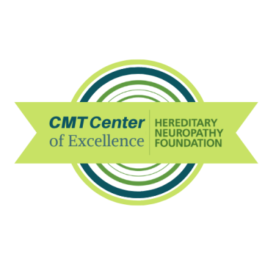 Center of Excellence by the Hereditary Neuropathy Foundation logo.